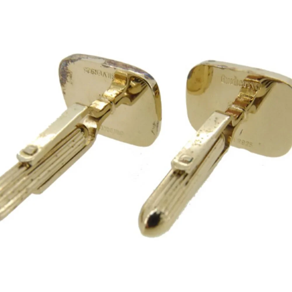 Burberry cuffs Gold Mens Authentic Used Y4024